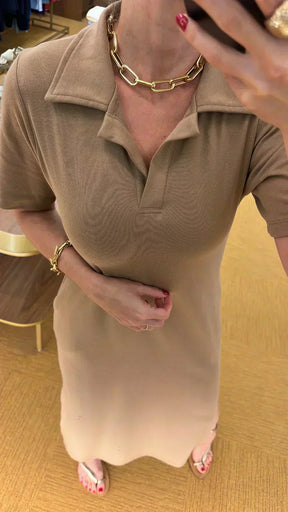 Vestido capuccino Alessandra