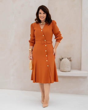 Vestido Terra Cota